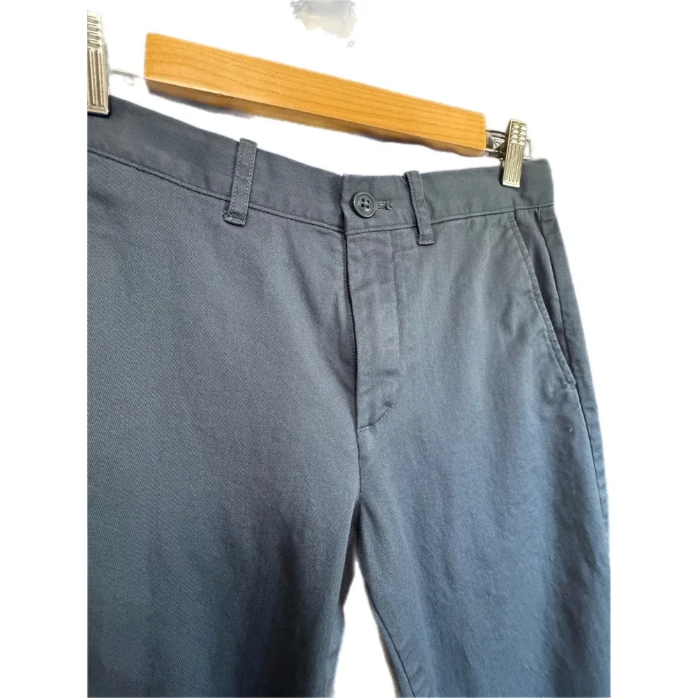 Crewcuts Chino Pants Kids Size 12 Navy‎ Blue Excellent Slim Fit Adjustable Waist